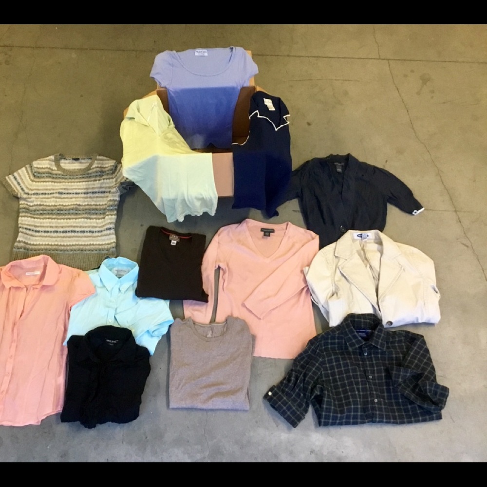 !!SOLD!! Box of designer women’s tops designer